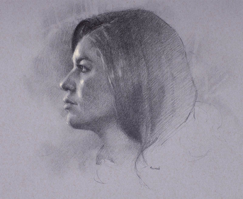 Portrait Study Pencil on Paper 11x14
